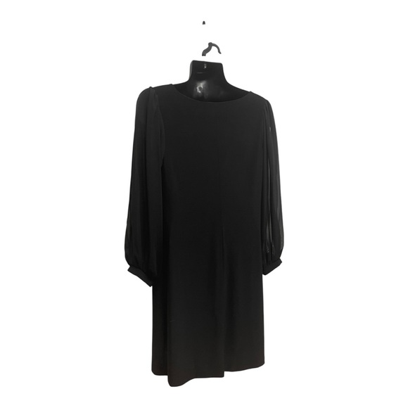 LBD NYE Ready Size 16W Black Beaded Cocktail Silver Embellished Party Dress - Picture 4 of 6